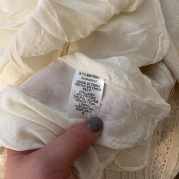 Linen layered Entro Dress - Picture 6 of 6